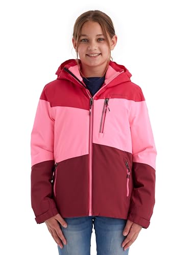 killtec Mädchen Funktionsjacke mit Kapuze und Schneefang/Outdoorjacke ist wasserdicht KOW 170 GRLS JCKT, pink, 152, 40927-000 im Sale